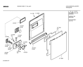 Схема №6 SGU55T02SK с изображением Передняя панель для посудомоечной машины Bosch 00438280