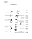 Схема №1 KM303810/87A с изображением Сосуд для кофеварки (кофемашины) Krups SS-208437