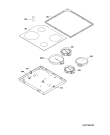 Схема №1 61000M-MN  AB8 с изображением Керамическая поверхность для плиты (духовки) Aeg 3301569004