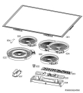 Схема №1 HK65407RXB CG1 с изображением Поверхность для электропечи Aeg 5613038115