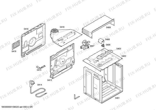 Схема №5 HV330510 с изображением Кнопка для духового шкафа Siemens 00426973