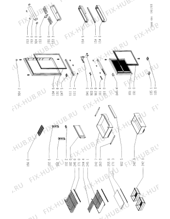 Схема №1 ARL 118/IG/01 с изображением Корпусная деталь для холодильника Whirlpool 481946049964