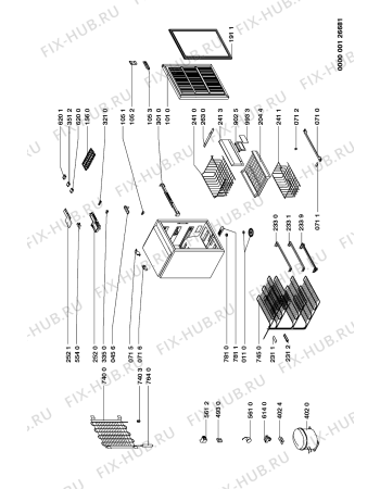 Схема №1 AFE 858 с изображением Затычка для холодильника Whirlpool 481246279879