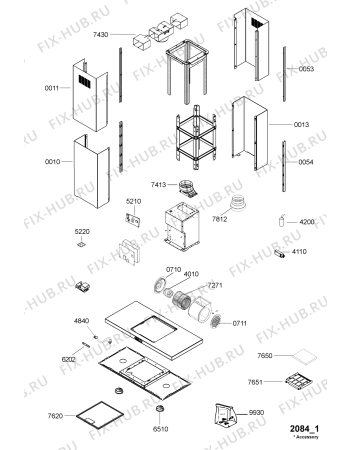 Схема №1 HDN SI800 701.238.56 с изображением Спецнабор для вытяжки Whirlpool 481231039312