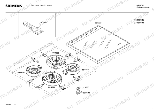 Схема №6 HR77020 с изображением Панель для духового шкафа Siemens 00280895