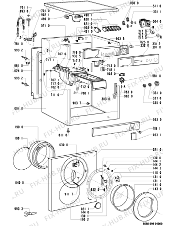 Схема №2 18920 с изображением Декоративная панель для стиральной машины Whirlpool 481945328111