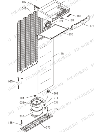 Взрыв-схема холодильника Gorenje FN61230DW (253962, ZOF2467C) - Схема узла 03