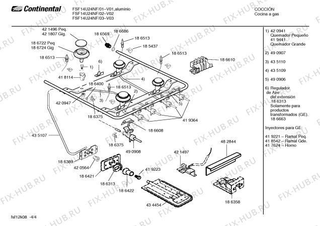 Схема №3 FSF14U24NF CAPRI I ALUMINIO с изображением Держатель для электропечи Bosch 00422428