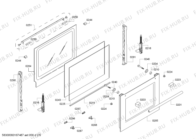 Схема №4 HBA74R251E H.BO.PY.L3D.IN.GLASS.B2/.X.E3_COT/ с изображением Панель управления для плиты (духовки) Bosch 00740194