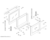 Схема №4 HBA74R251E H.BO.PY.L3D.IN.GLASS.B2/.X.E3_COT/ с изображением Панель управления для плиты (духовки) Bosch 00740194