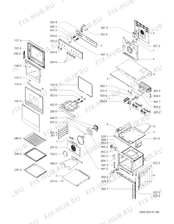 Схема №1 EMZ 4498 IN с изображением Панель для электропечи Whirlpool 481945359294