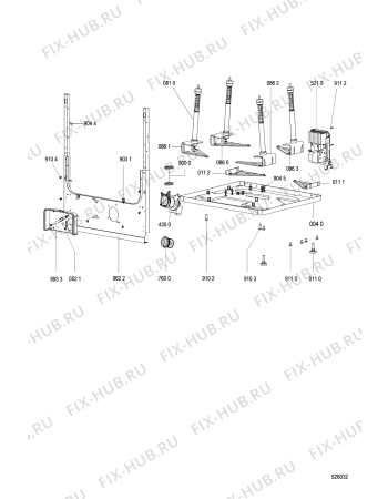 Схема №7 WA 4056 с изображением Декоративная панель для стиральной машины Whirlpool 481245211071