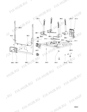 Схема №7 WA 4056 с изображением Проводка для стиральной машины Whirlpool 480111102128