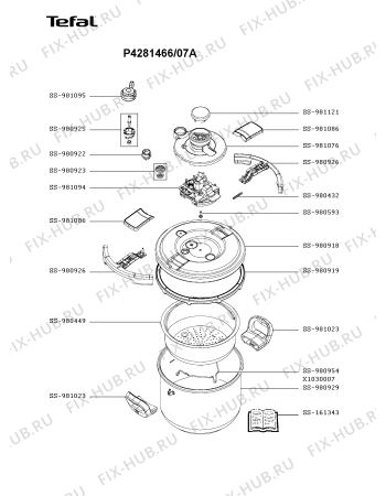 Схема №1 P4281466/07A с изображением Котелка Tefal SS-981121