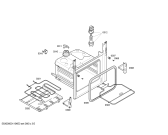 Схема №5 HE3BY65 с изображением Стеклянная полка для плиты (духовки) Bosch 00661828