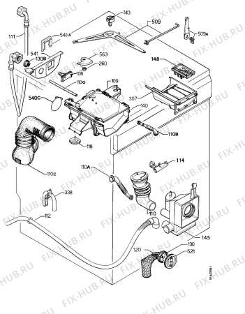 Взрыв-схема стиральной машины Privileg 152315 8 - Схема узла Hydraulic System 272