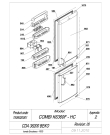 Схема №6 BEKO CDA 38200 (7509020001) с изображением Дверца для холодильника Beko 4551840100