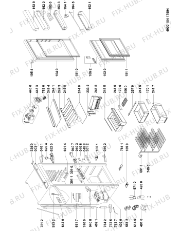 Схема №2 KGIF 3182/A++ с изображением Сенсорная панель для холодильника Whirlpool 481010364337