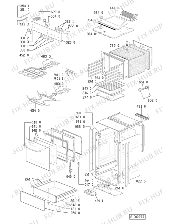 Схема №1 CK 2482 WS с изображением Регулятор для электропечи Whirlpool 481990800194