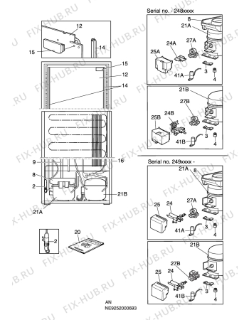 Взрыв-схема холодильника Electrolux ERB4002 - Схема узла C10 Cold, users manual