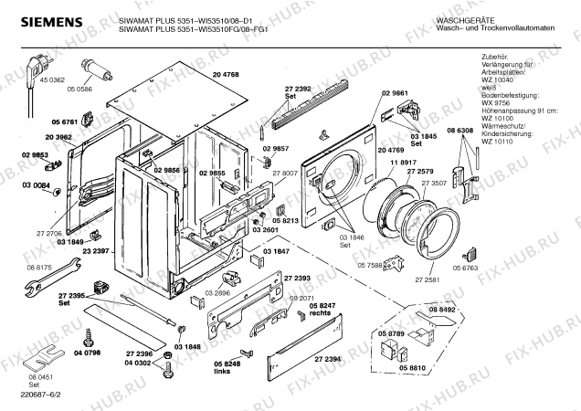 Схема №5 WI53510FG SIWAMAT PLUS 5351 с изображением Панель для стиралки Siemens 00283362