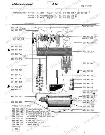 Взрыв-схема стиральной машины Aeg WAERMESP WSP 602 - Схема узла Section1