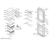 Схема №4 3KFL7854 с изображением Дверь морозильной камеры для холодильника Bosch 00686298