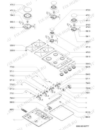 Схема №1 AKM 202 IX с изображением Втулка для электропечи Whirlpool 481244039037