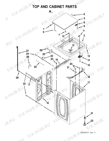 Схема №4 3LWTW4740YQ с изображением Блок управления для климатотехники Whirlpool 482000011400