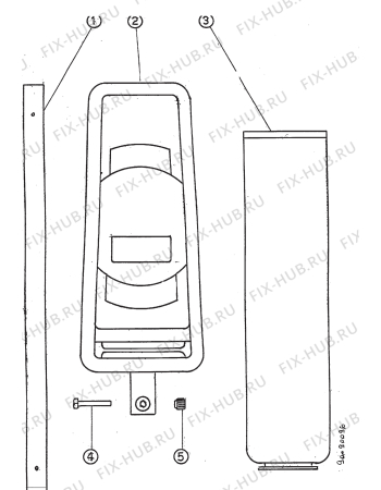 Взрыв-схема комплектующей Electrolux ZP2V-G - Схема узла Section 2