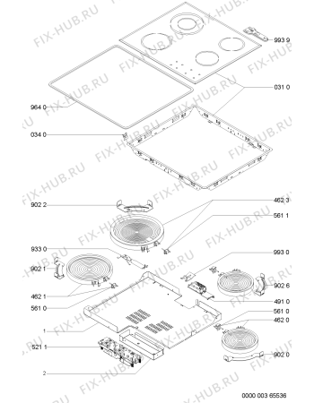 Схема №1 AKM 951/NE/01 с изображением Всякое для электропечи Whirlpool 481244039718