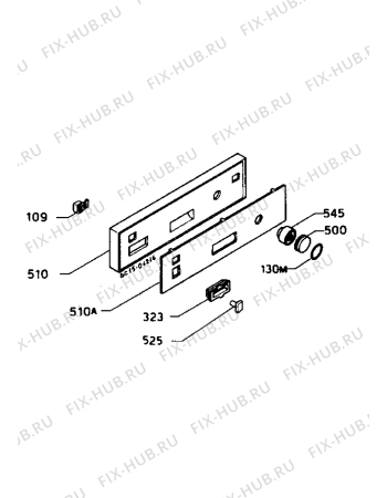 Взрыв-схема посудомоечной машины Zanussi ID4418W - Схема узла Command panel 037