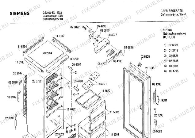 Схема №2 GS301005 с изображением Панель для холодильника Siemens 00084183