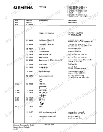 Взрыв-схема телевизора Siemens FS9370 - Схема узла 08