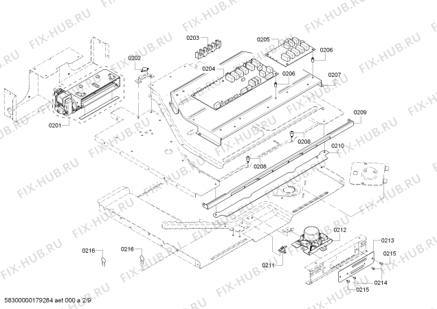 Взрыв-схема плиты (духовки) Bosch HBLP651UC Bosch - Схема узла 03