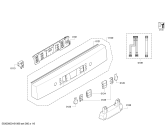 Схема №5 SMS54M38EU с изображением Передняя панель для электропосудомоечной машины Bosch 00709761