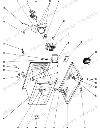 Схема №2 MO554T (F003608) с изображением Пружина для холодильника Indesit C00026520