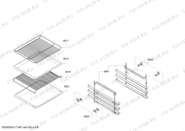 Схема №6 E95I53N3MK с изображением Панель управления для плиты (духовки) Bosch 00745016