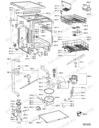 Схема №2 ADP 7669 IX с изображением Панель для посудомоечной машины Whirlpool 480140101576
