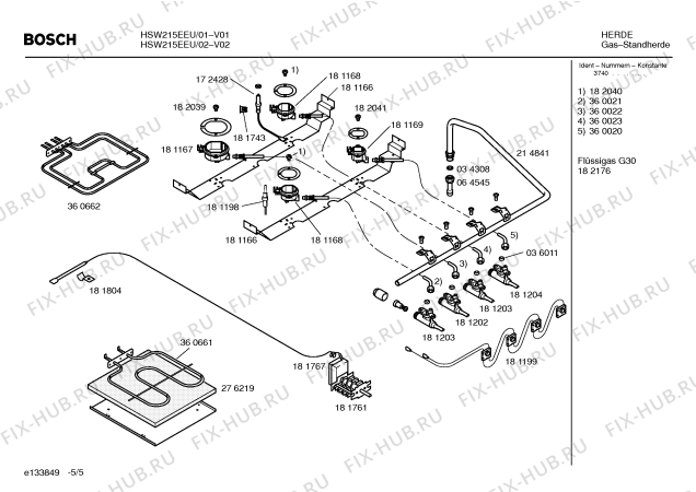 Схема №4 HM41320BY Siemens с изображением Столешница для плиты (духовки) Bosch 00216801