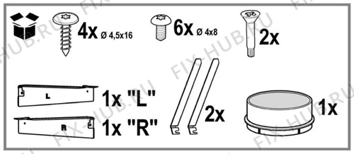 Большое фото - Холдер для вентиляции Electrolux 50276849002 в гипермаркете Fix-Hub