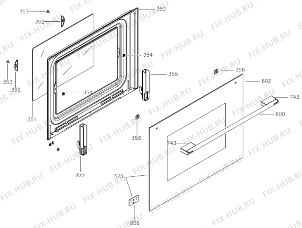 Схема №2 MBG5103FW (271225, MBG5103FW) с изображением Кнопка (ручка регулировки) для духового шкафа Gorenje 283760