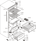 Схема №3 KK21 (118610, HZDI2126) с изображением Панель ящика для холодильника Gorenje 631341
