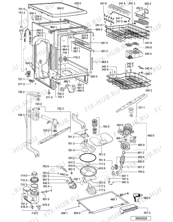 Схема №2 ADP 5554/1 WHM с изображением Панель для посудомоечной машины Whirlpool 481245371537