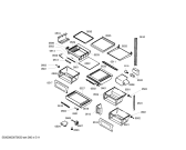 Схема №11 KGU57990 с изображением Крышка для холодильника Bosch 00242885