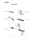 Схема №1 CF3319C0/D80 с изображением Часть корпуса для фена Calor FS-9100029710