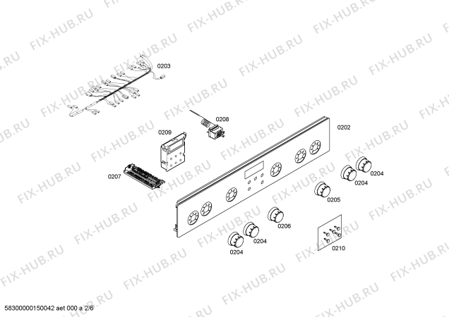 Схема №3 HGV445120N с изображением Кабель для плиты (духовки) Bosch 00621024