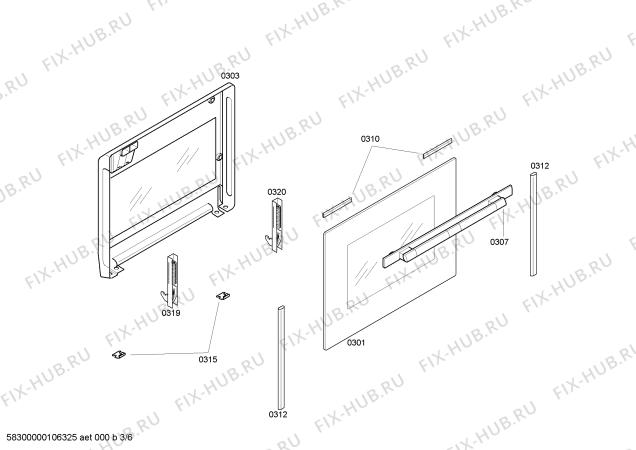 Схема №5 CH11870 с изображением Панель управления для плиты (духовки) Bosch 00441927