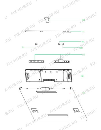 Схема №5 GCX 4862 с изображением Мини-ручка для посудомоечной машины Whirlpool 482000018720