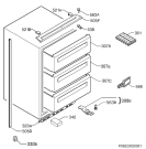 Схема №1 AGS57200S0 с изображением Корпусная деталь для холодильной камеры Aeg 2612005021